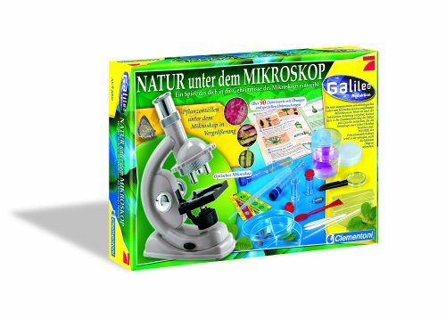 Clementoni 69804 - Natur unter dem Mikroskop, Galileo Experimentierkasten - 2