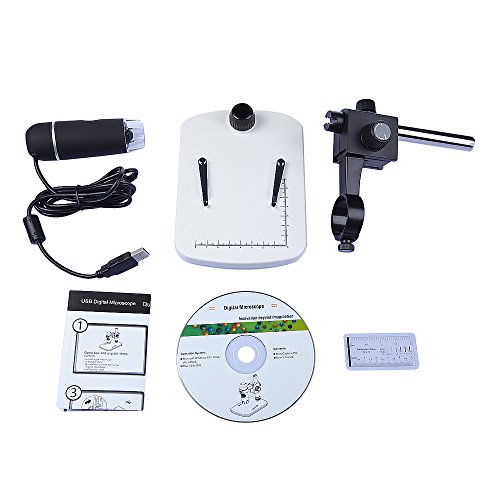 DBPOWER 20-300x Digitales Mikroskop mit HD Kamera, 5MP Videoaufnahme USB Magnifier, Schwarz - 10