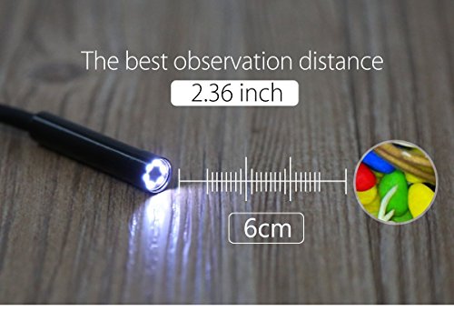 Shekar 2,0 Megapixeln 5m HD Android Endoskop 2-in-1 USB/Micro USB Endoskop Inspektionskamera Wasserdicht Boreskop für Smartphone Tablet mit OTG und UVC Function und PC/Laptop